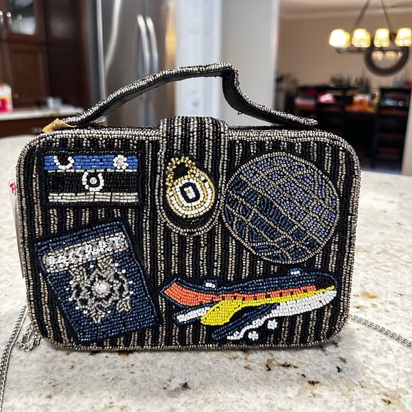 Marshalls Handbags - 🌟🌟FLASH SALE! NEW STYLE Viral Suitcase Travel Themed Beaded Bag TJMaxx Marshalls